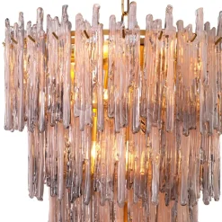 Saint Roch S Chandelier taklampa rökfärgat glas/borstad mässing