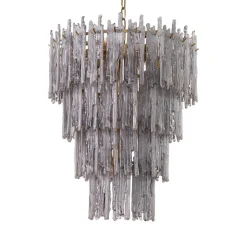 Saint Roch S Chandelier taklampa rökfärgat glas/borstad mässing