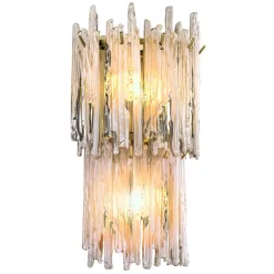 Saint Roch Vägglampa Borstad mässing/rökfärgat glas