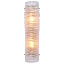 Sanchez Vägglampa Antik mässing/glas