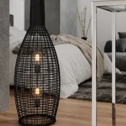 Seagrass golvlampa svart