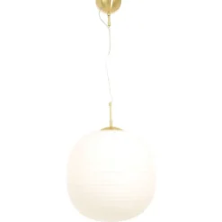 Sirius Ø40 taklampa mässing/opalglas