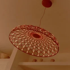 Skynest taklampa brick red