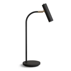 Slender bordslampa svart