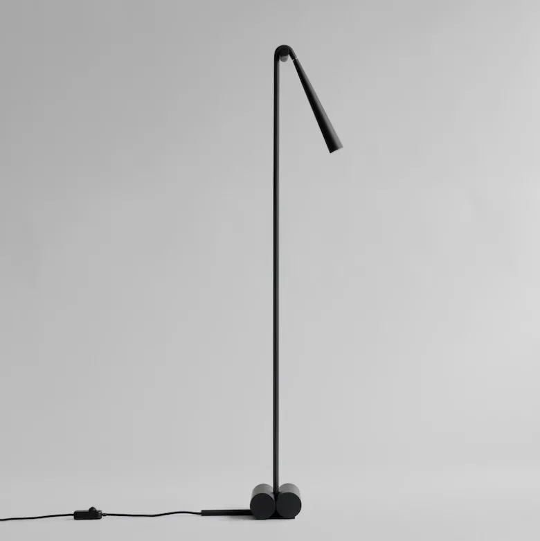 Snake golvlamp burned black