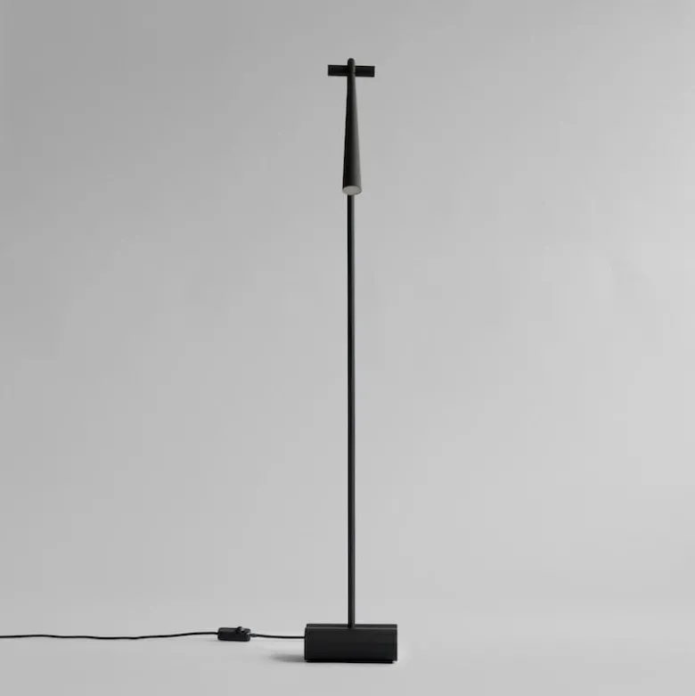 Snake golvlamp burned black