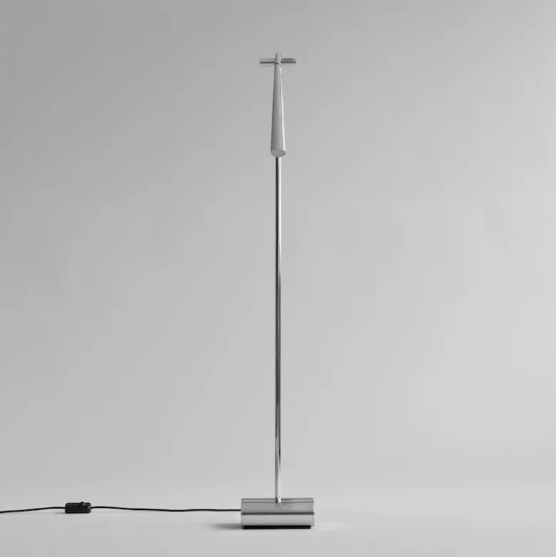 Snake golvlamp chrome
