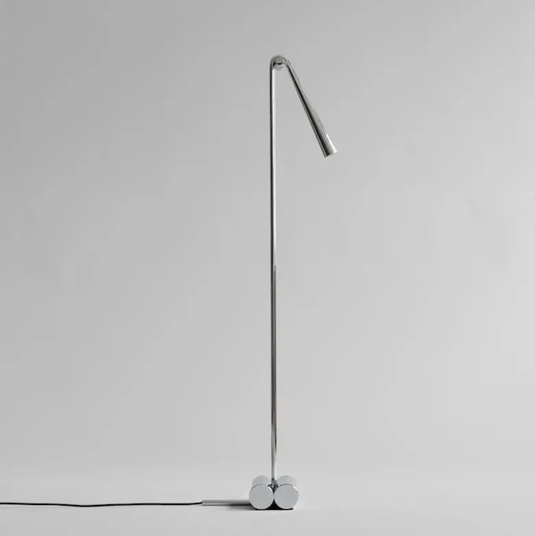 Snake golvlamp chrome