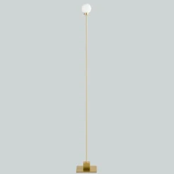Snowball golvlampa mässing