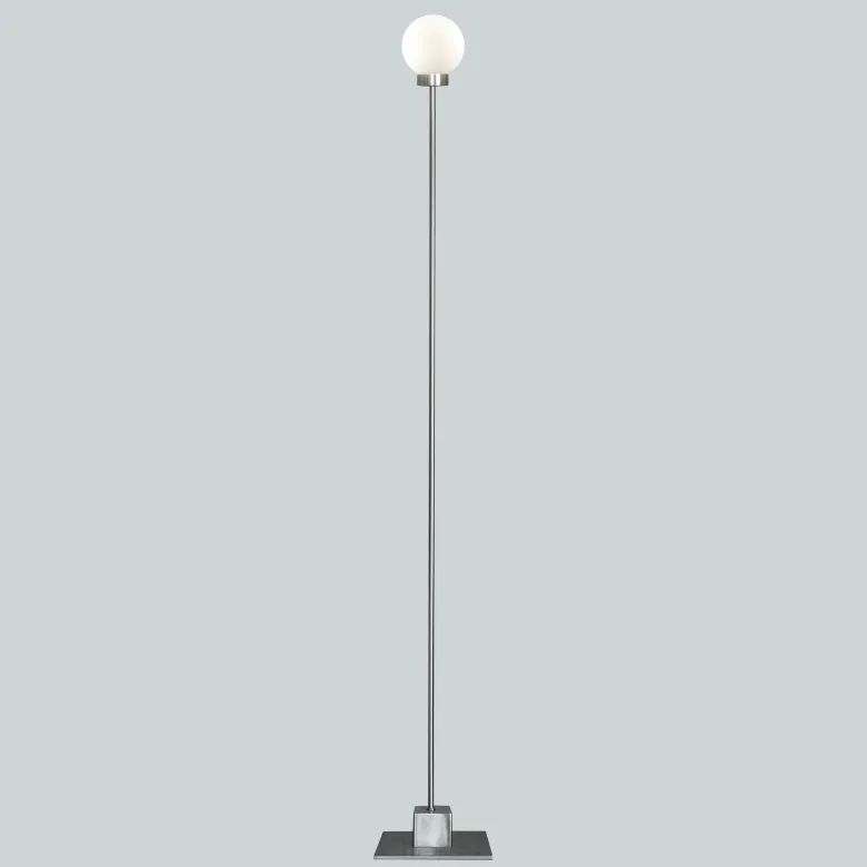 Snowball golvlampa stål