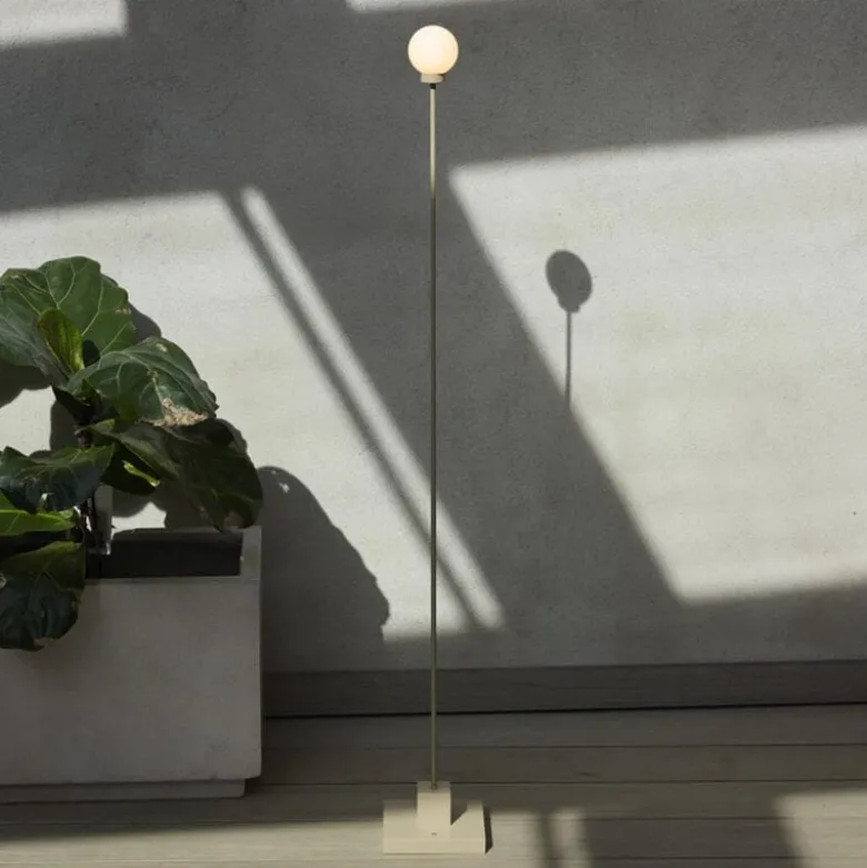 Snowball portabel golvlampa gråbeige