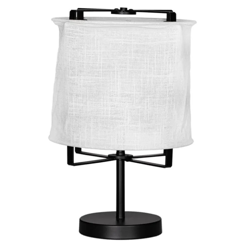 Softy bordlampa H50cm matt svart/vit