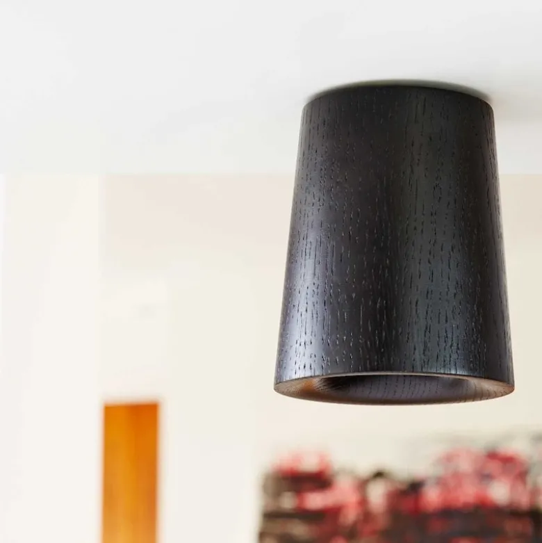 Solid cone plafond svart