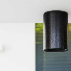 Solid cylinder plafond svart