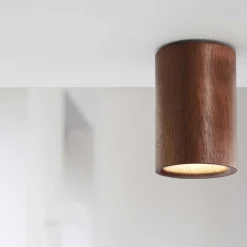Solid cylinder plafond valnöt