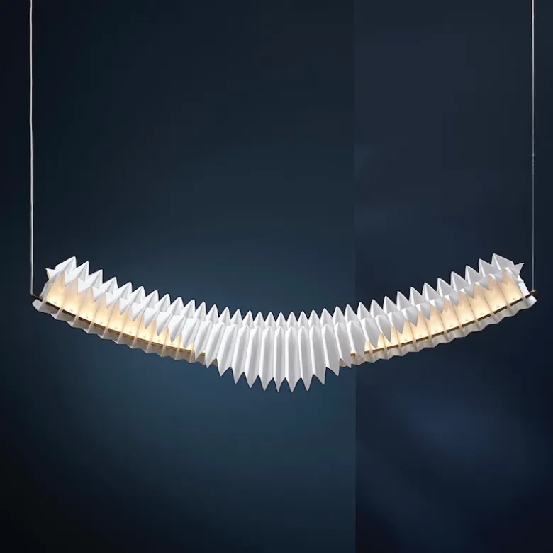 Sora taklampa solid brass/white