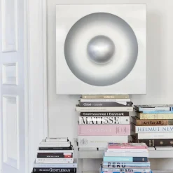 Spiegel vägg/taklampa borstad aluminium