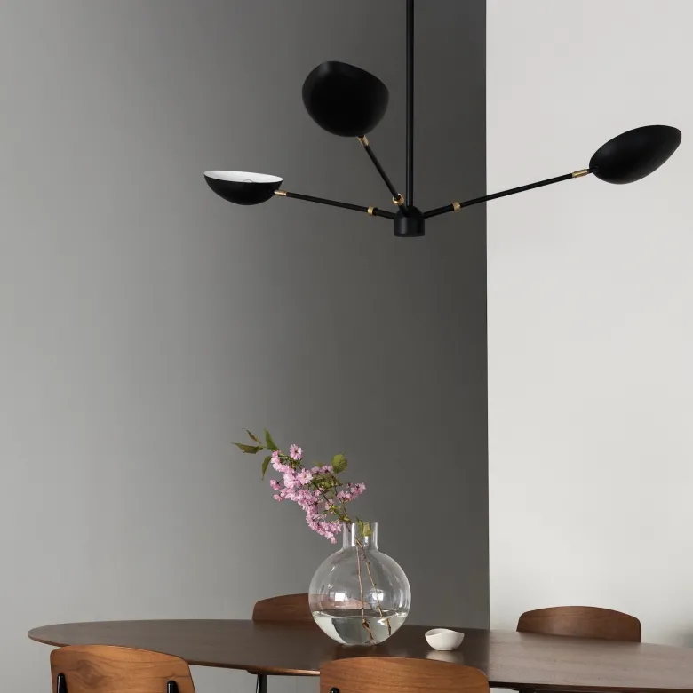 Spoon taklampa svart