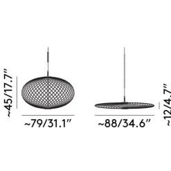 Spring Taklampa Brass Medium