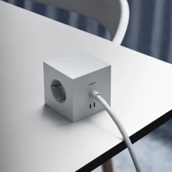 Square 1 grenuttag 30W Dual USB-C & Magnetic base 1,8m Gotland Gray
