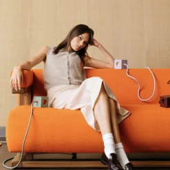 Square 1 grenuttag 30W Dual USB-C & Magnetic base 1,8m BAUHAUS Lavender Glow