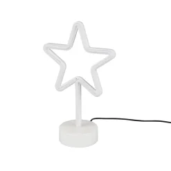 Star bordslampa vit/gul