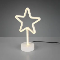 Star bordslampa vit/gul