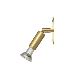 Star 1 platta tak-/vägglampa fast installation rå mässing