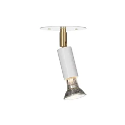 Star 1 platta tak-/vägglampa fast installation vit strukturlack