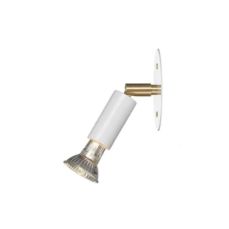 Star 1 platta tak-/vägglampa fast installation vit strukturlack