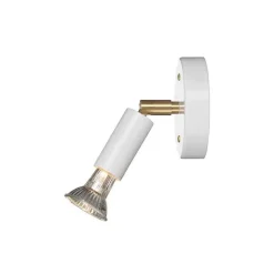 Star 1 tak-/vägglampa fast installation vit strukturlack