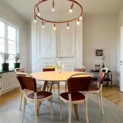 Star 9 tak-vägglampa rå koppar