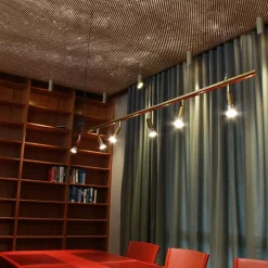 Star 6 tak-vägglampa rå mässing