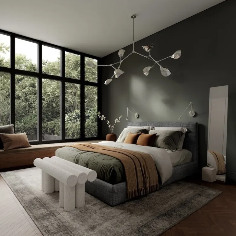Stingray chandelier taklampa chrome