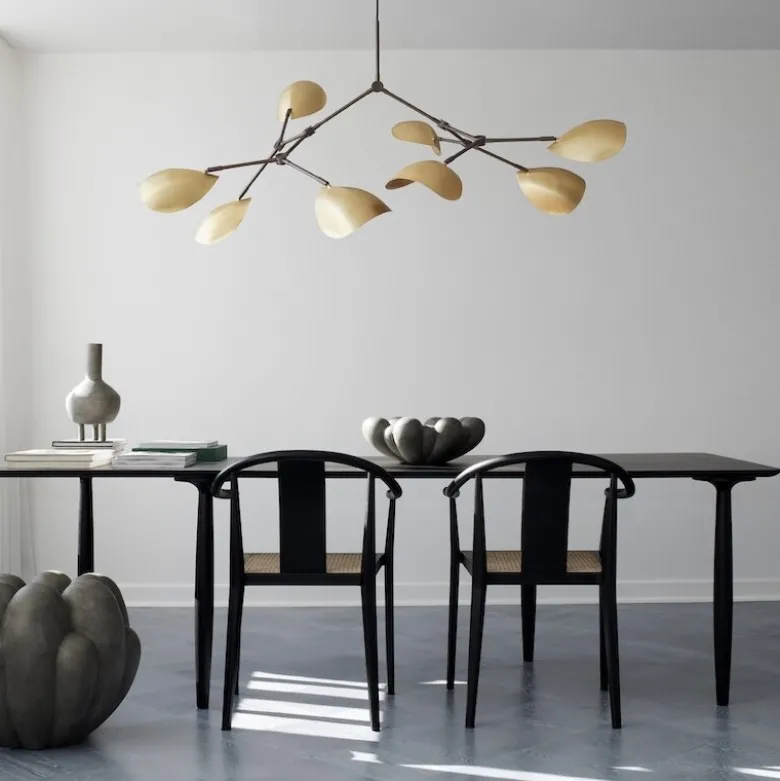 Stingray chandelier taklampa brass