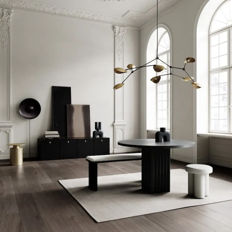 Stingray chandelier taklampa brass