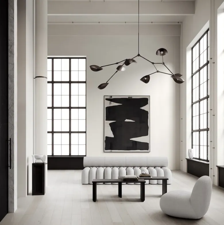 Stingray chandelier taklampa Grande bronze