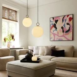 Stockholm Ø30 taklampa brun marmor