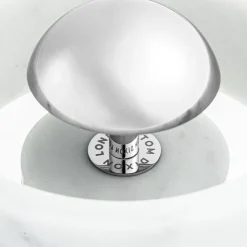 Stone portabel bordslampa silver