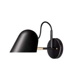 Streck vägglampa fast installation svart