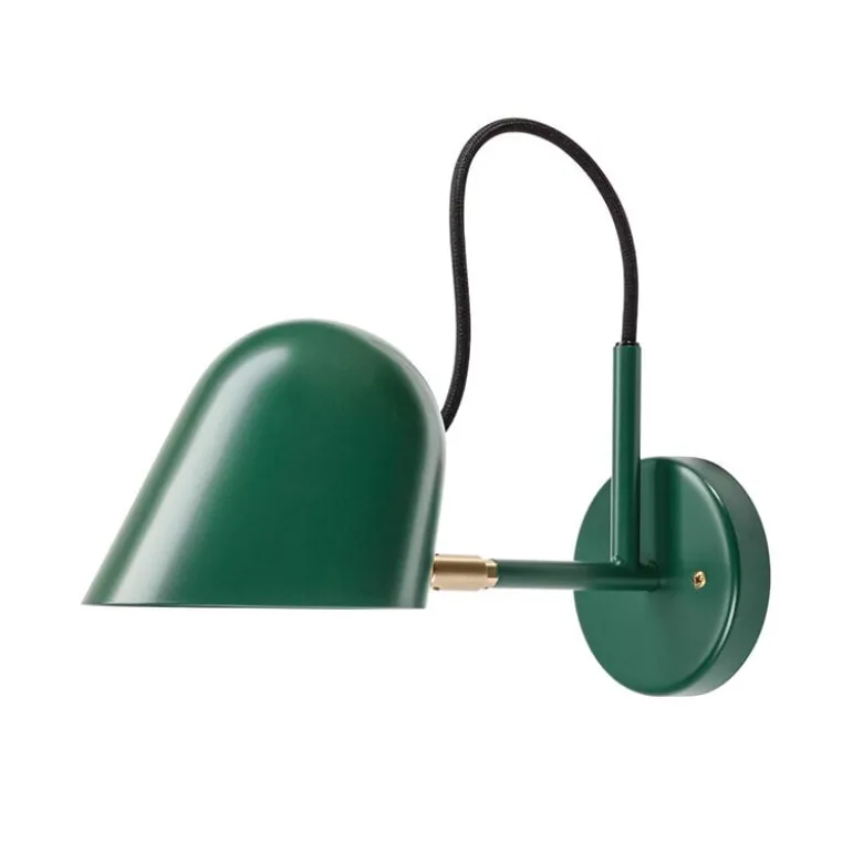 Streck vägglampa fast installation tallgrön