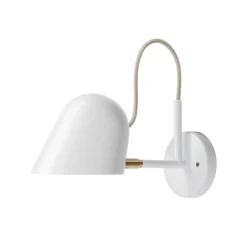 Streck vägglampa fast installation vit