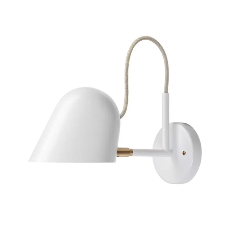 Streck vägglampa fast installation vit