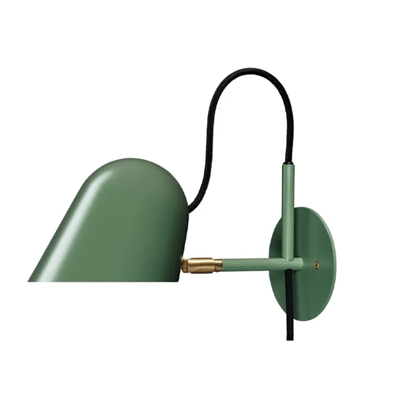 Streck vägglampa kabel tallgrön