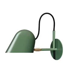 Streck vägglampa platta fast installation tallgrön