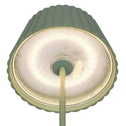 Suarez portabel bordslampa pistagegrön