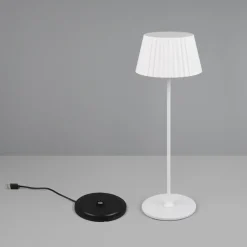 Suarez portabel bordslampa vit