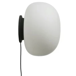 Supernate Ø38 vägglampa opal white/black