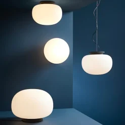 Supernate Ø38 vägglampa opal white/black