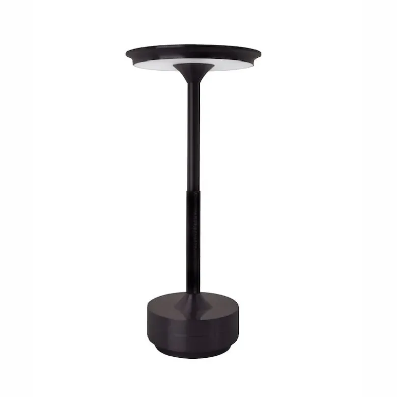 Svampen portabel bordslampa svart